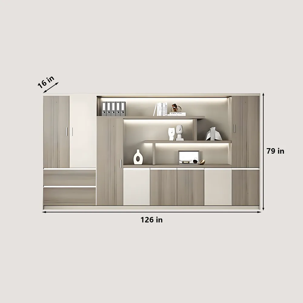 Manager's Office Desk and Chair Set, Cocoa Gray