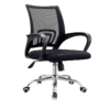 Simple Modern Finance Staff Desk and Chair Set, Black and White - Maoters