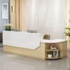Simple L-shape Wood Reception Desk - Maoters