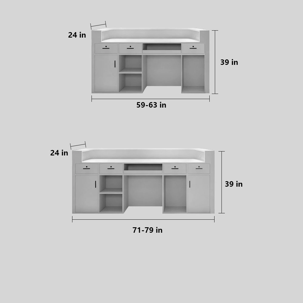 Modern Light Luxury Reception Desk - Maoters