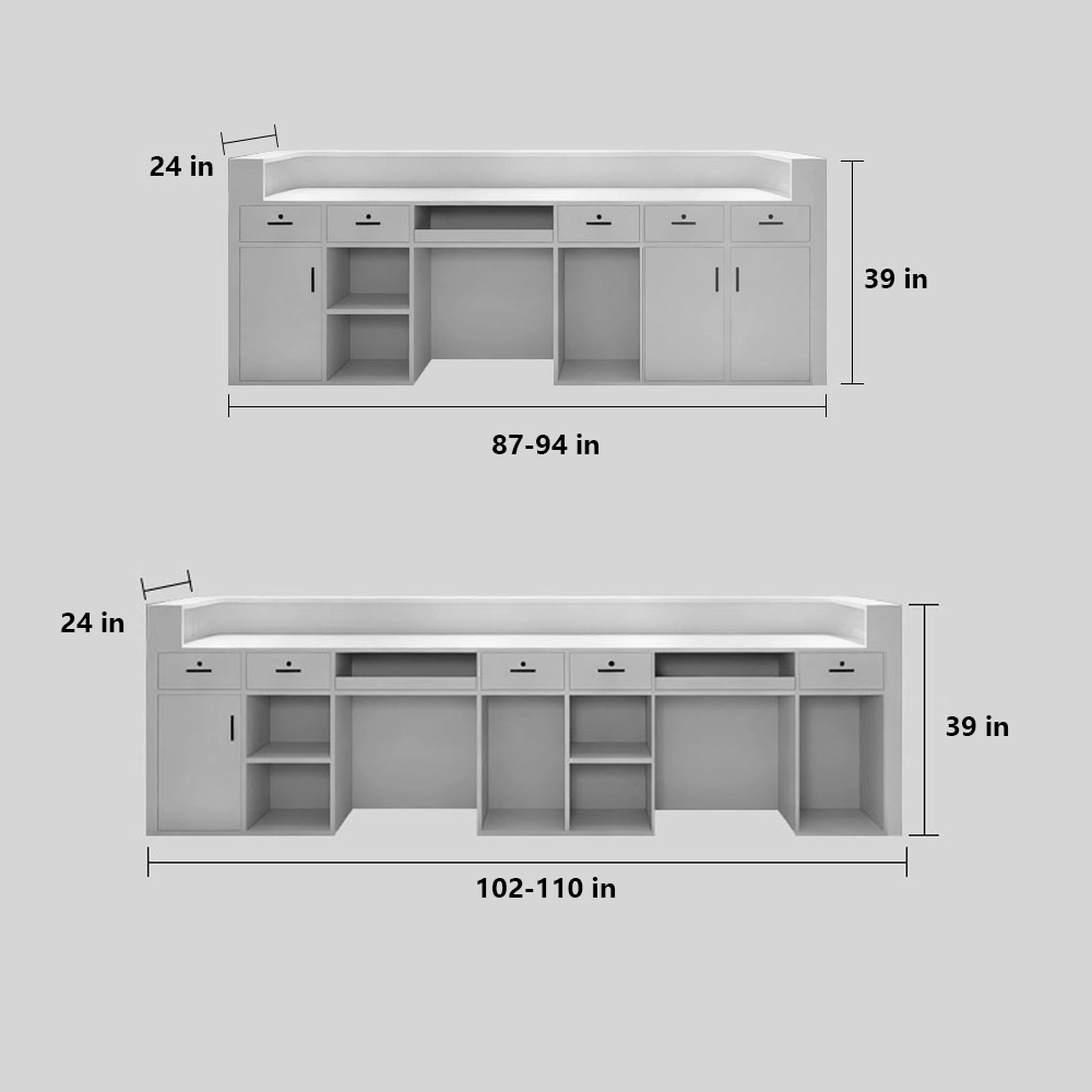 Modern Light Luxury Reception Desk - Maoters