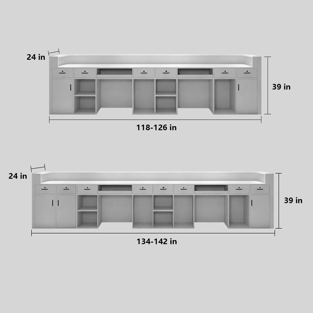 Modern Light Luxury Reception Desk - Maoters