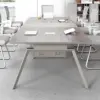 Slanted Edge Lacquered Conference Table