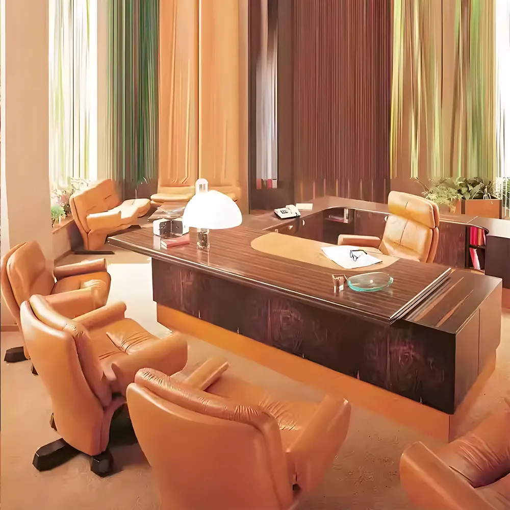 Light Luxury U-shaped Lacquered Executive Desk Light Luxury U-shaped Lacquered Executive Desk