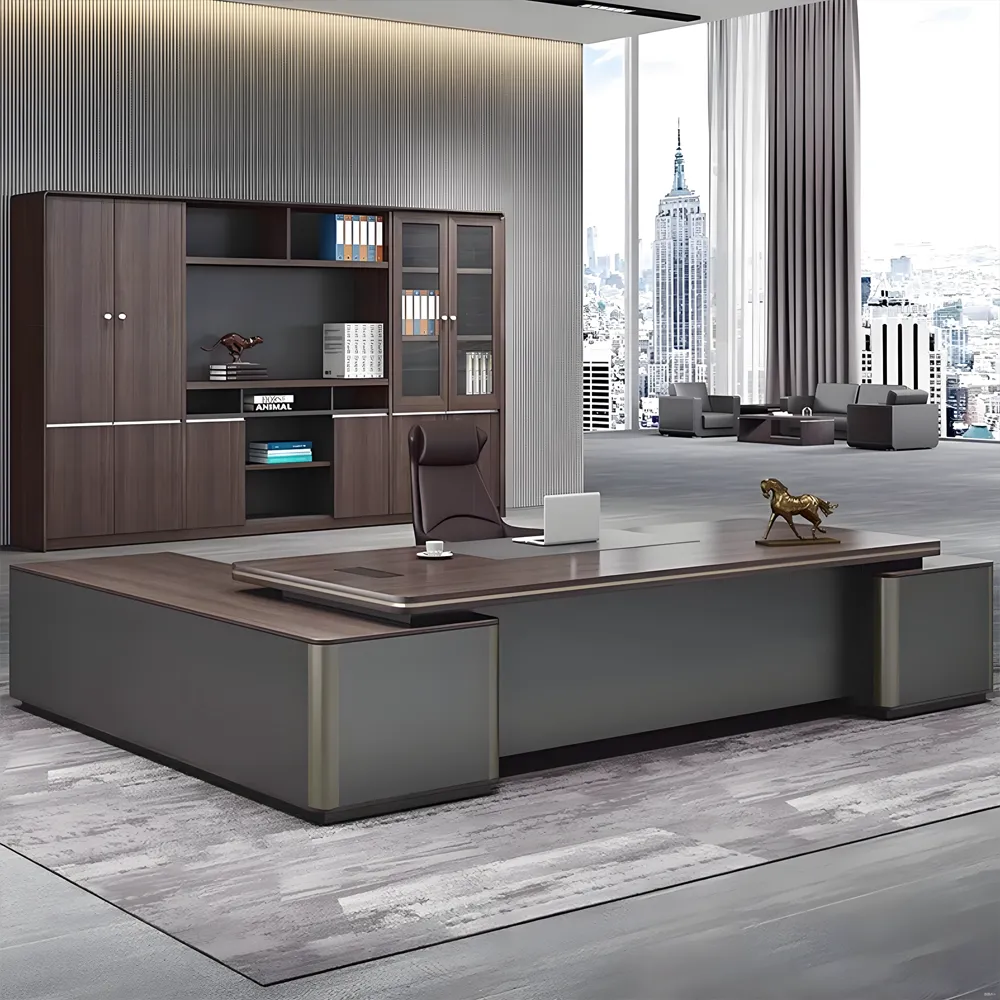 Luxurious Single Desk for Modern Office Executives Luxurious Single Desk for Modern Office Executives