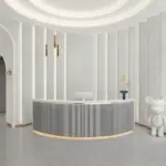 Simple Modern Round Bar Cashier Table - Maoters