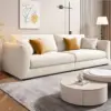 White Upholstered Performance Sofa - Maoters