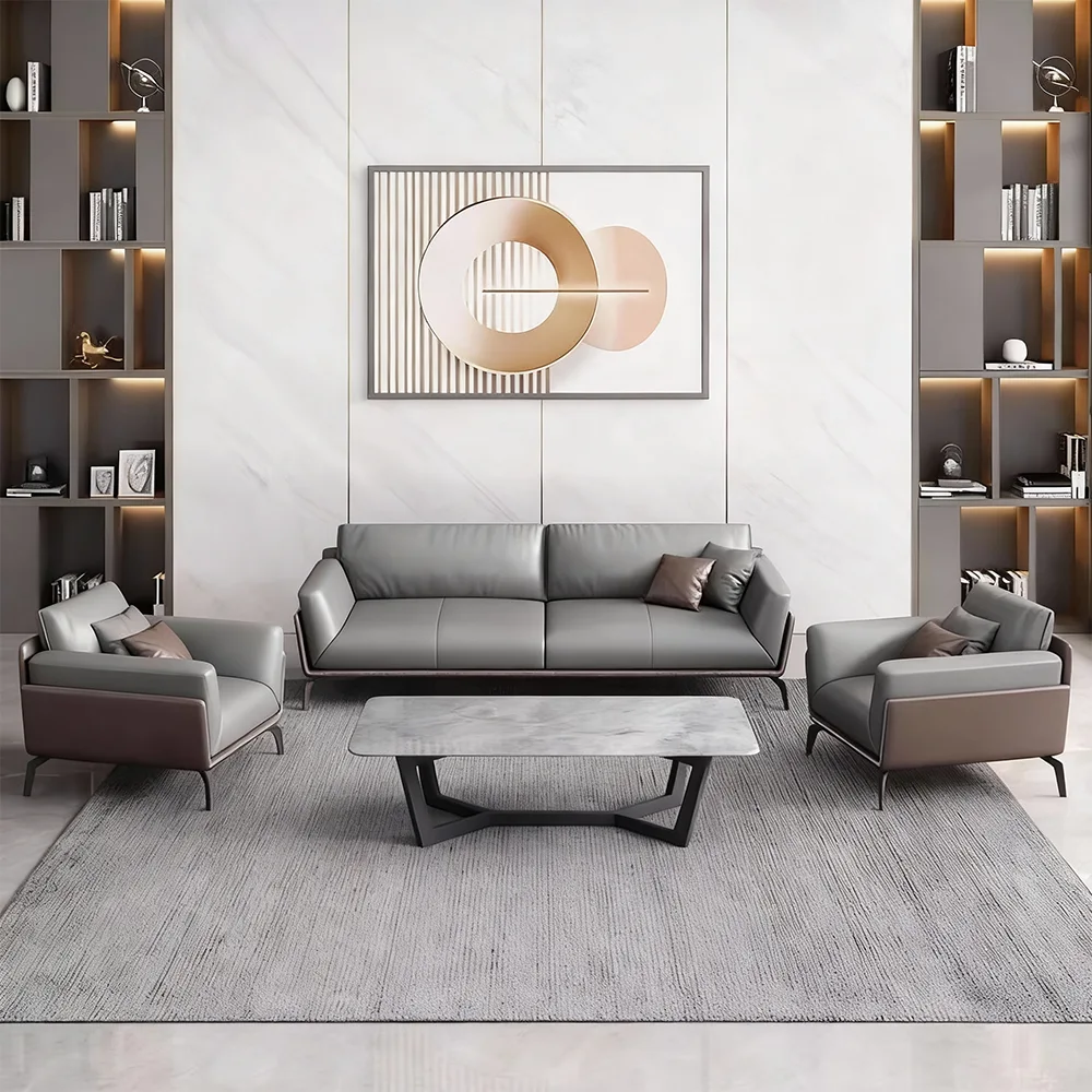 Simple Business Leather Sofa - Maoters