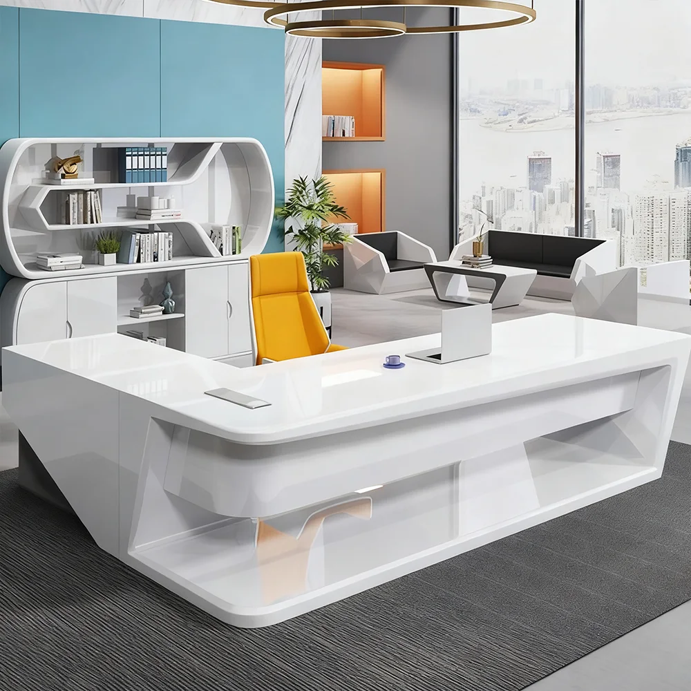 Innovative  Stylish Lacquered Executive Desk