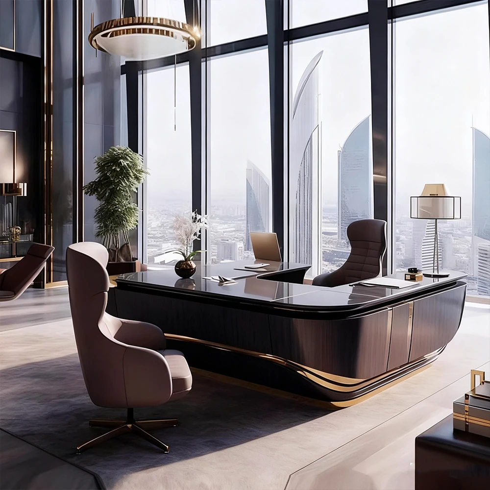 U-Shaped Office Desks in Luxe Design