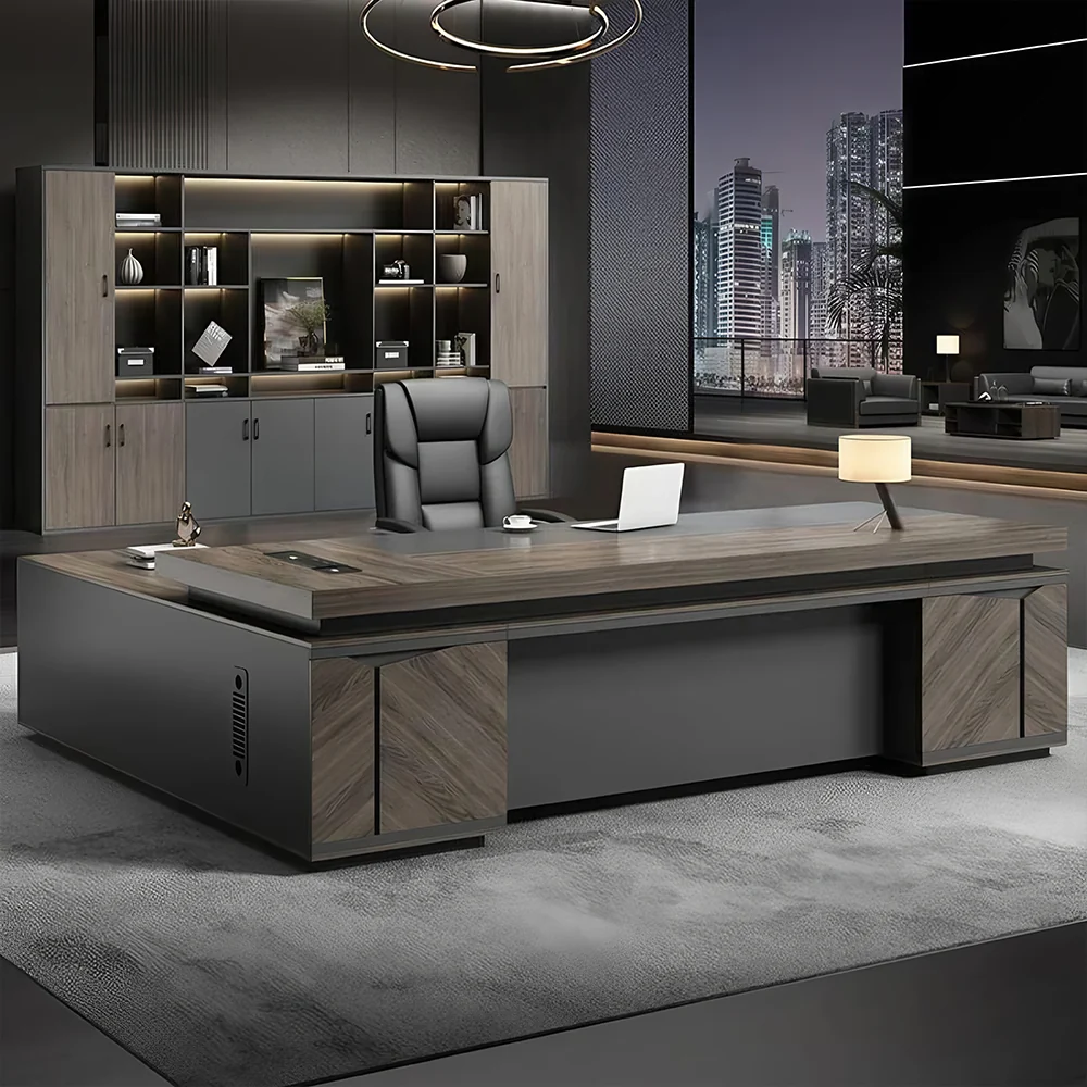 Elegant Vintage Executive Desk - Maoters Elegant Vintage Executive Desk - Maoters