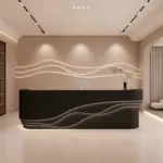 Reception Counter Cashier Desk - Classified Storage