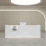 Rectangular Wood Reception Desk