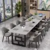 Elegant Nordic-Style Marble Conference Table Elegant Nordic-Style Marble Conference Table