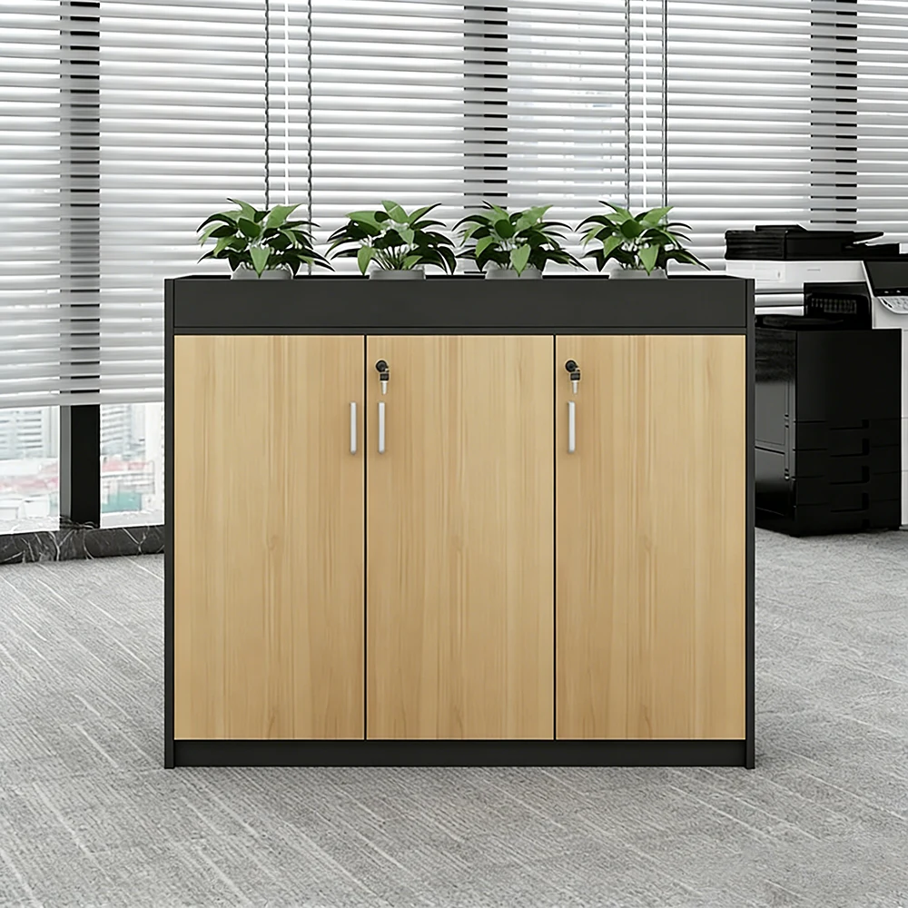 Modern Office Partition Cabinet with Planter