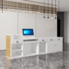 Curved Cashier Front Desk Counter - Maoters