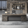 Elegant Vintage Executive Desk - Maoters