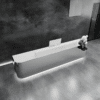 Modern Stainless Steel Front Desk - Sleek & Sturdy