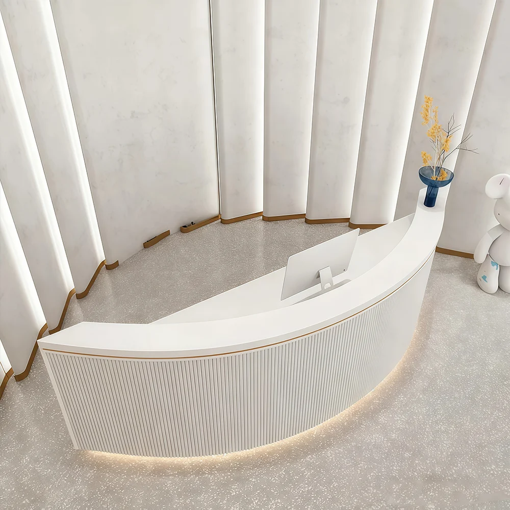 Simple Modern Round Bar Cashier Table - Maoters