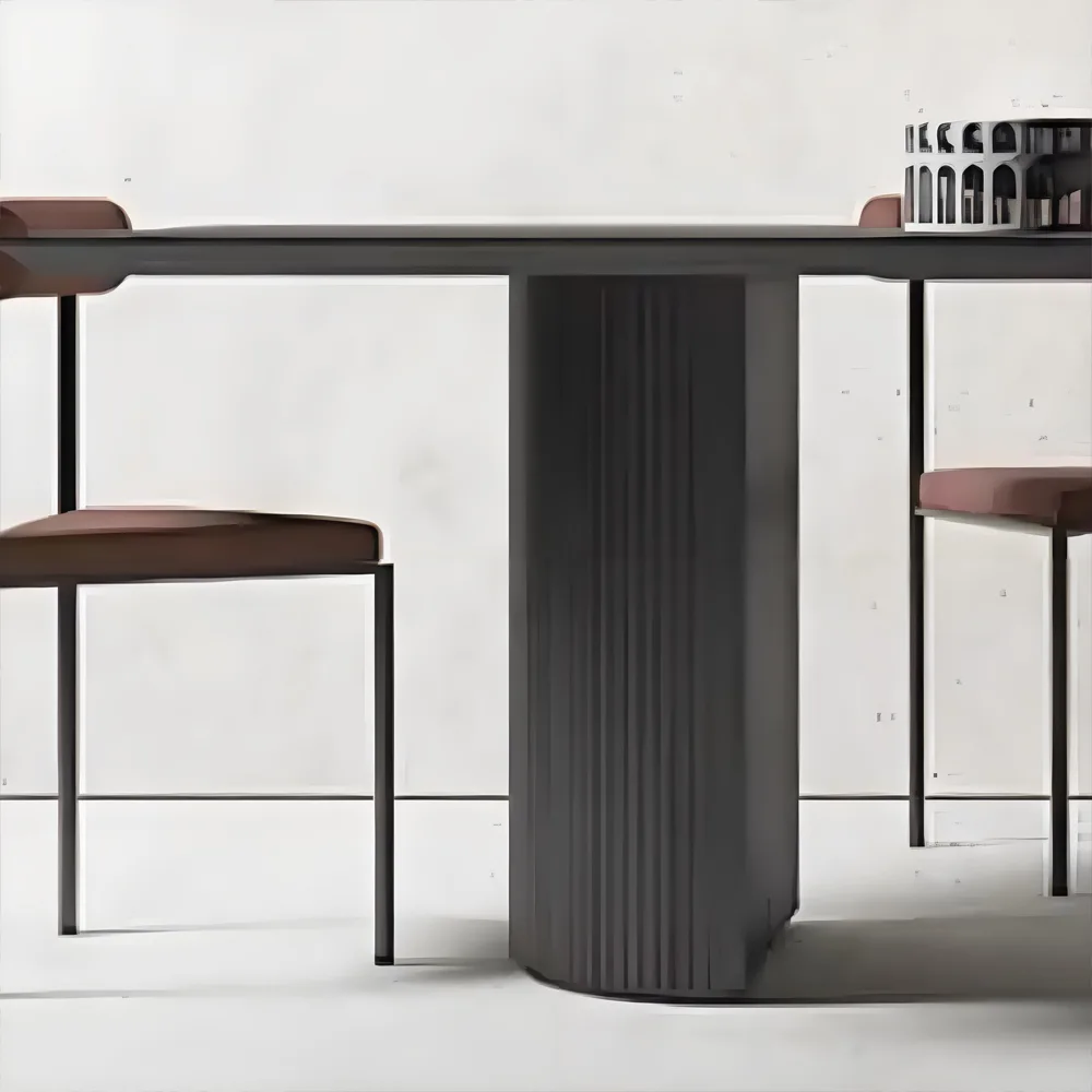 Solid Wood Oval Simple Creative Conference Table - Maoters