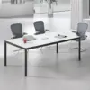 Rectangular Conference Table Wrapped In Aluminum