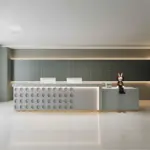 Company Lacquered Reception Desk Counter
