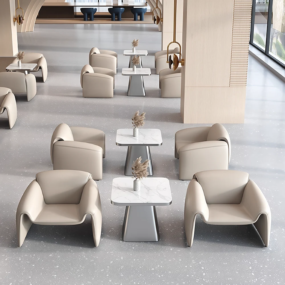 Coffee Leather Sofa - Maoters