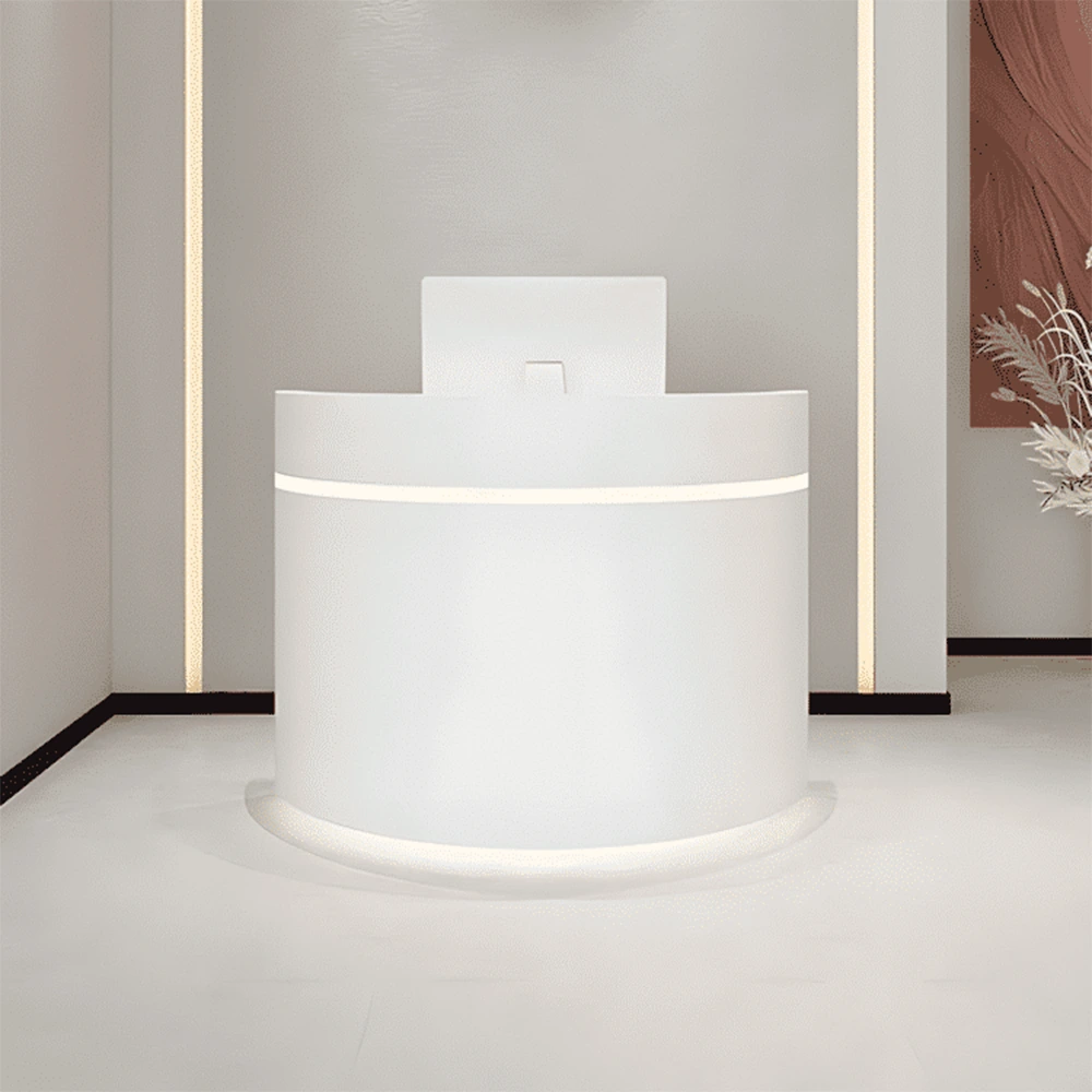 White Reception Counter LED with Lights