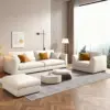 White Upholstered Performance Sofa - Maoters