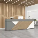 Modern Reception Desk with Cashier Counter