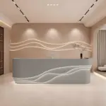 Reception Counter Cashier Desk - Classified Storage