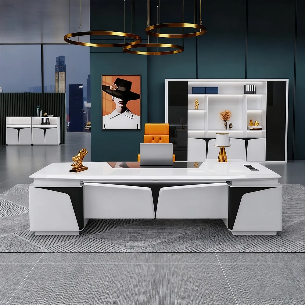 Innovative Lacquered Executive Desk - Maoters Innovative Lacquered Executive Desk - Maoters