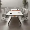 Compact and Stylish Modern White Conference Table Compact and Stylish Modern White Conference Table