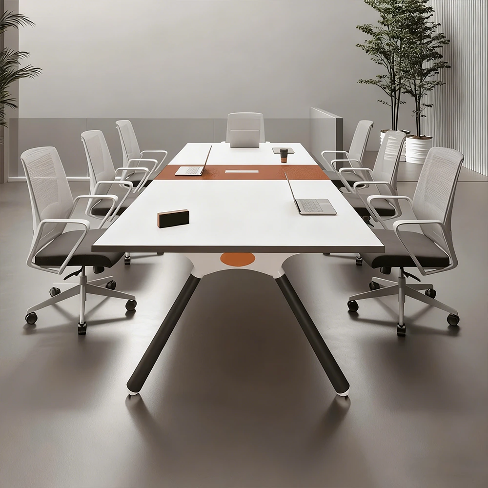 Compact and Stylish Modern White Conference Table Compact and Stylish Modern White Conference Table