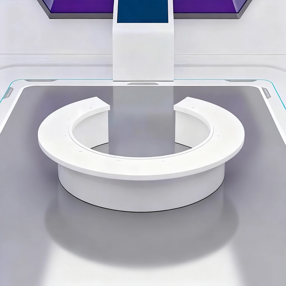 Creative Painted Round Conference Table - White Creative Painted Round Conference Table - White