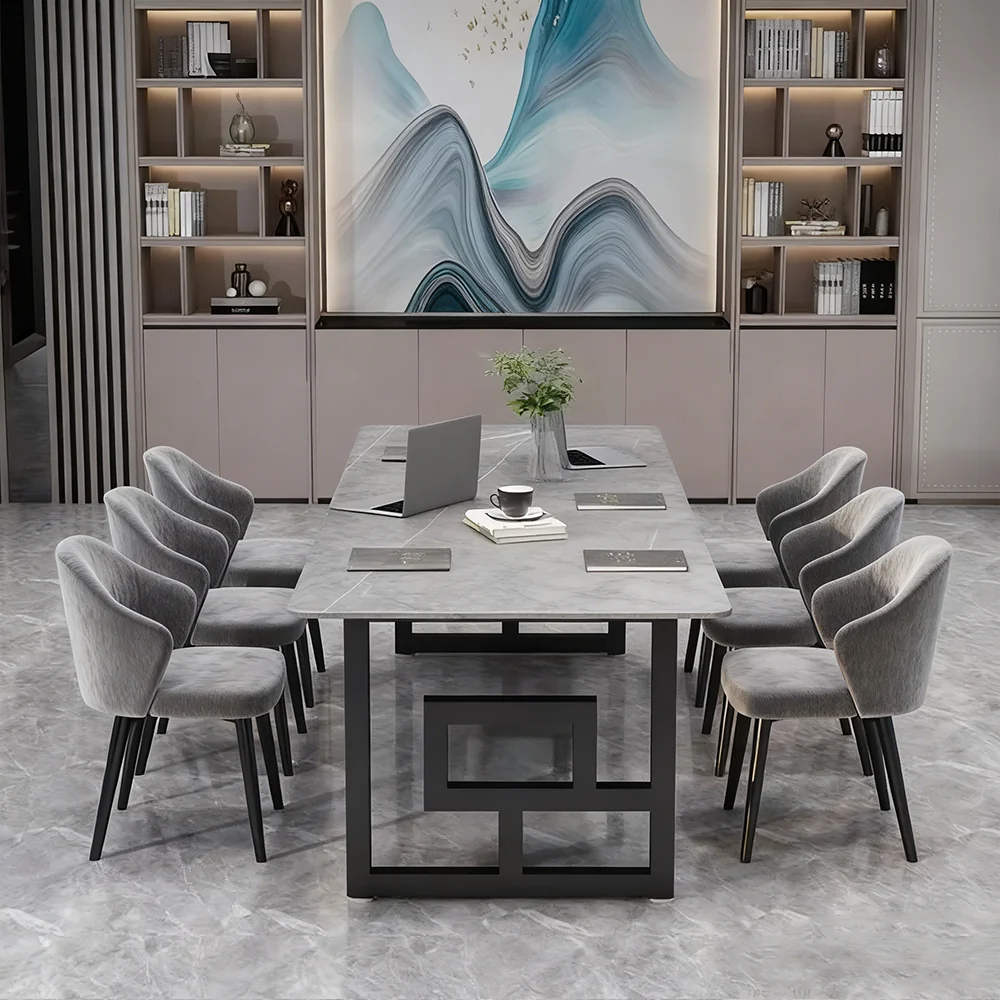 Elegant Nordic-Style Marble Conference Table Elegant Nordic-Style Marble Conference Table