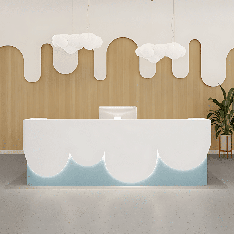 Modern Painted Reception Desk