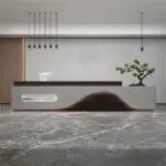 Simple and Modern Hotel Reception Desk