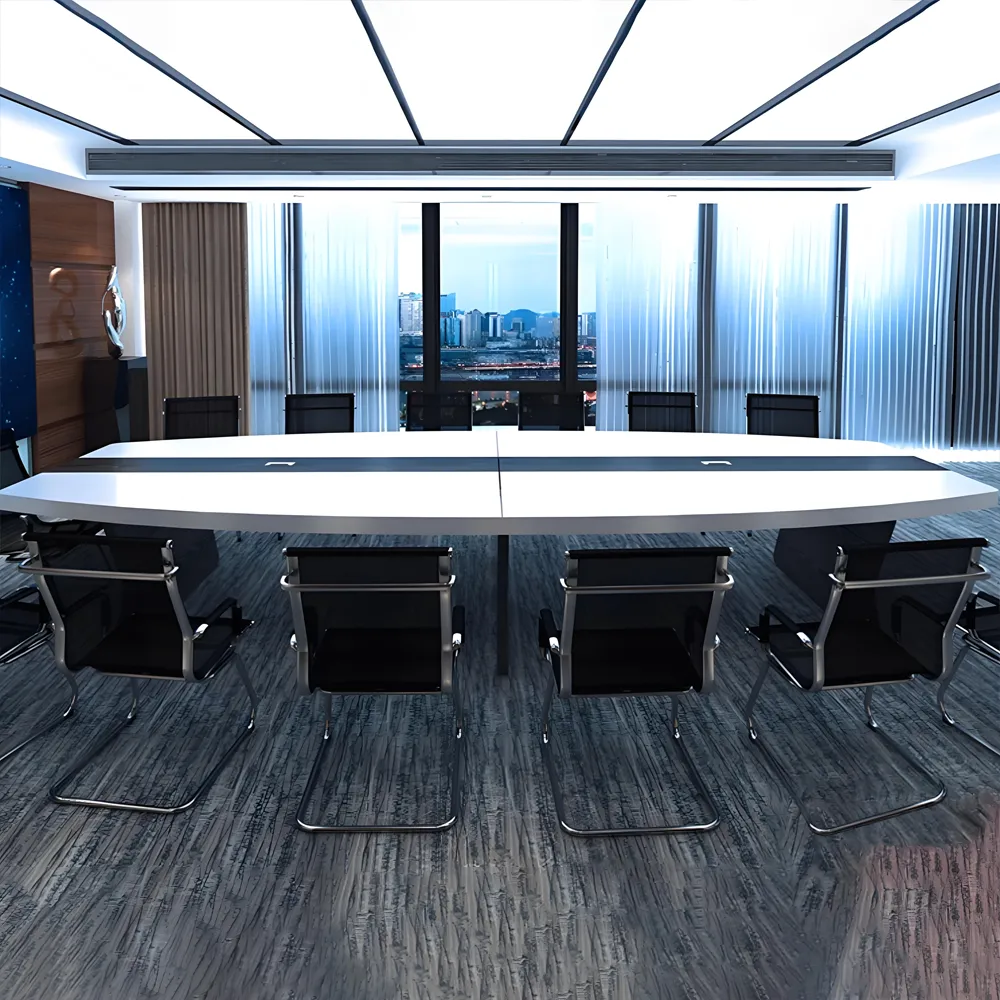 Simple and Stylish Curved Large Conference Table - Maoters