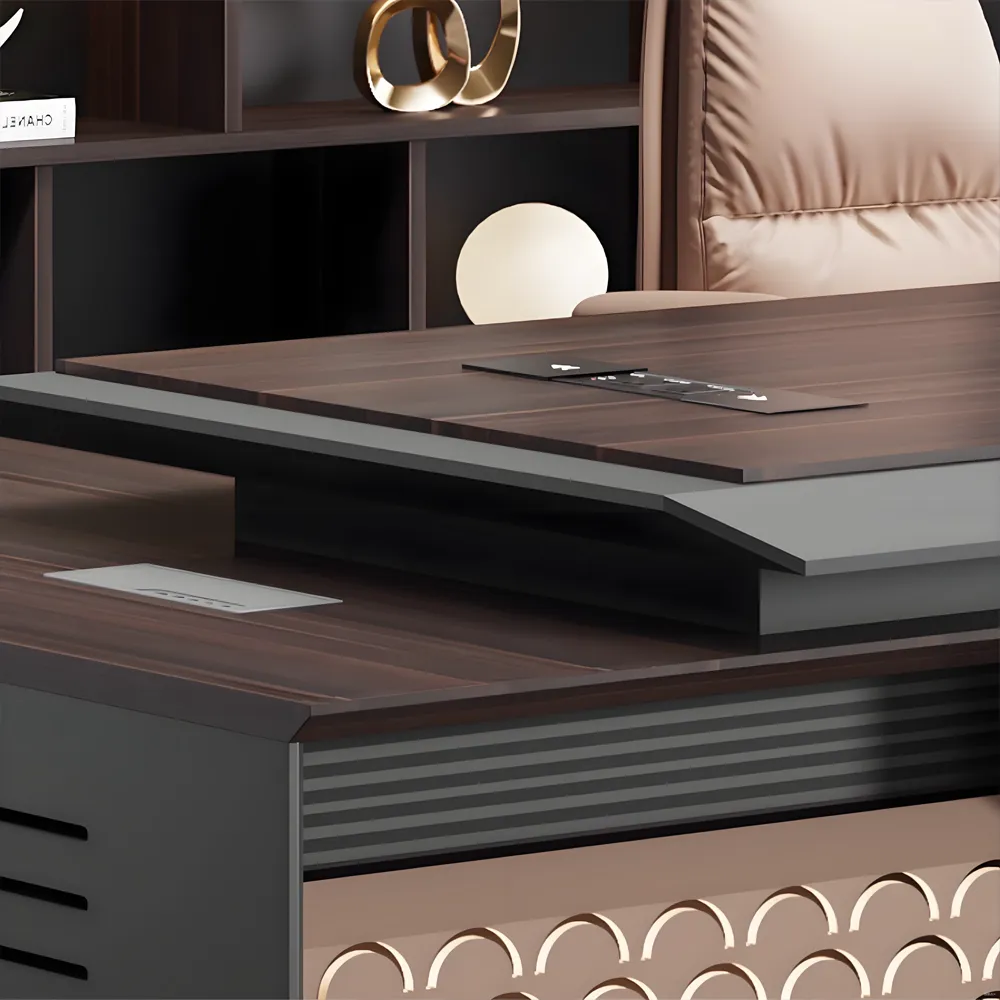 Modern Baking Lacquer Large Desk Chairman Furniture