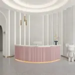 Simple Modern Round Bar Cashier Table - Maoters