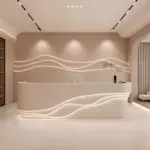 Reception Counter Cashier Desk - Classified Storage