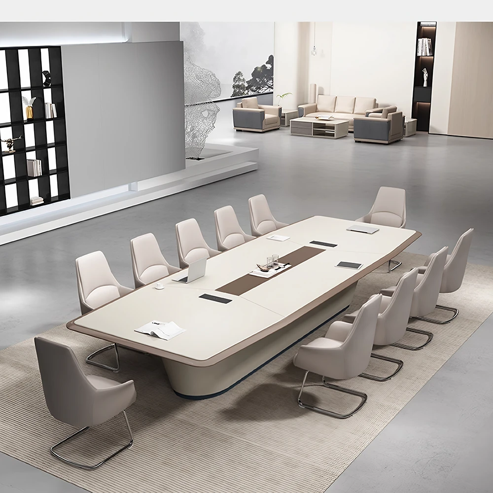 Light Luxury Modern Lacquered Conference Table Light Luxury Modern Lacquered Conference Table