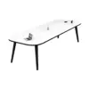 Minimalist Small Oval Conference Table - Office Desk