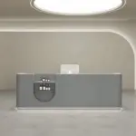 Rectangular Wood Reception Desk