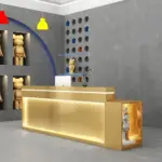 Modern Bar Table - Simple Clothing Store Counter