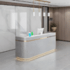 Corner Synthetic Laminate Reception Desk