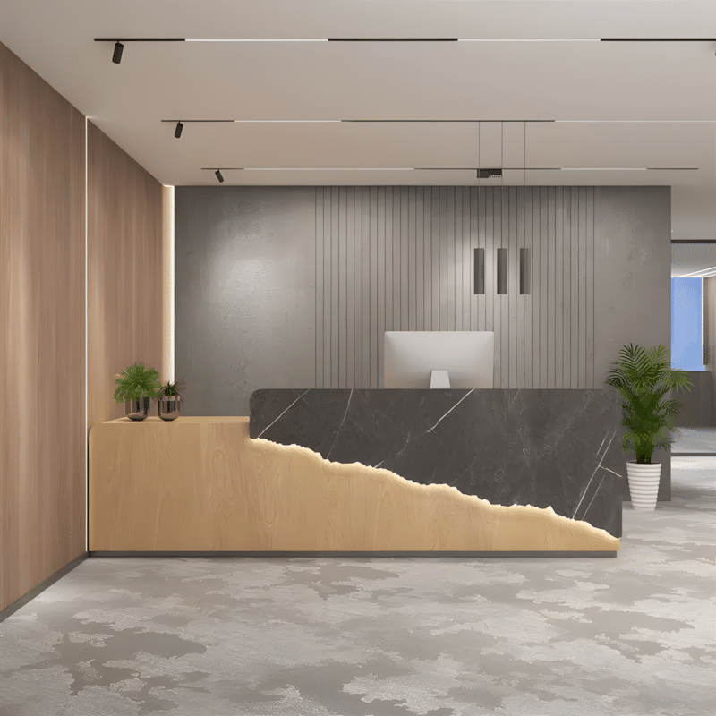 Elegant Front Desk Reception Counter