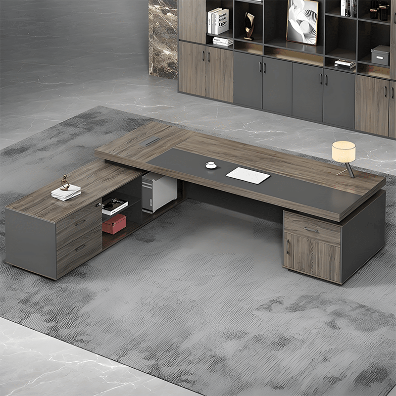 Elegant Vintage Executive Desk - Maoters