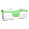 Modern Reception Desk - Light Wood Grain Finish